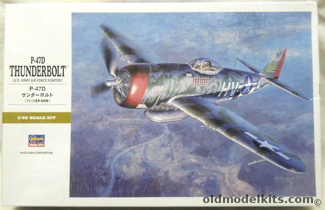 Hasegawa 1/32 Republic P-47D Thunderbolt, 08077 plastic model kit